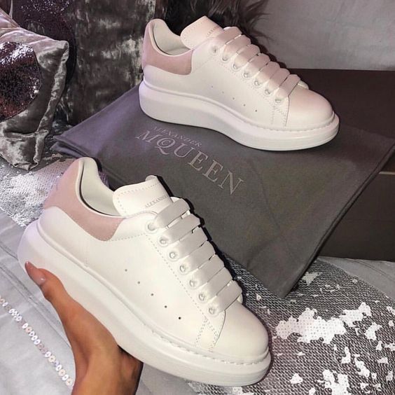 Alexander McQueen Sneakers Beyaz Pembe