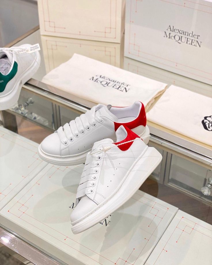 Alexander McQueen Sneakers Beyaz Kırmızı