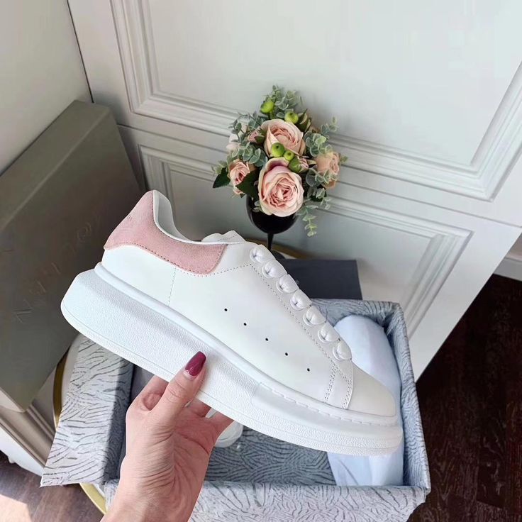 Alexander McQueen Sneakers Beyaz Pembe