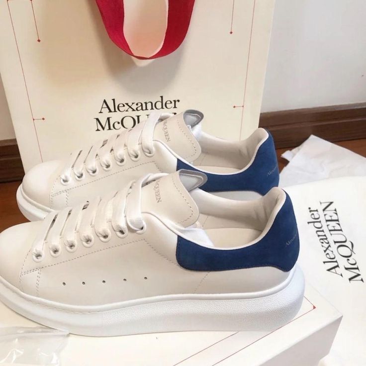 Alexander McQueen Sneakers Mavi Beyaz