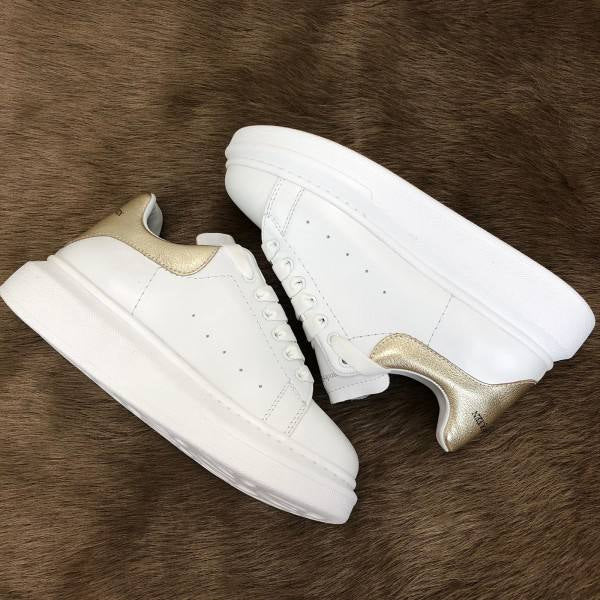 Alexander McQueen Sneakers Beyaz Gold