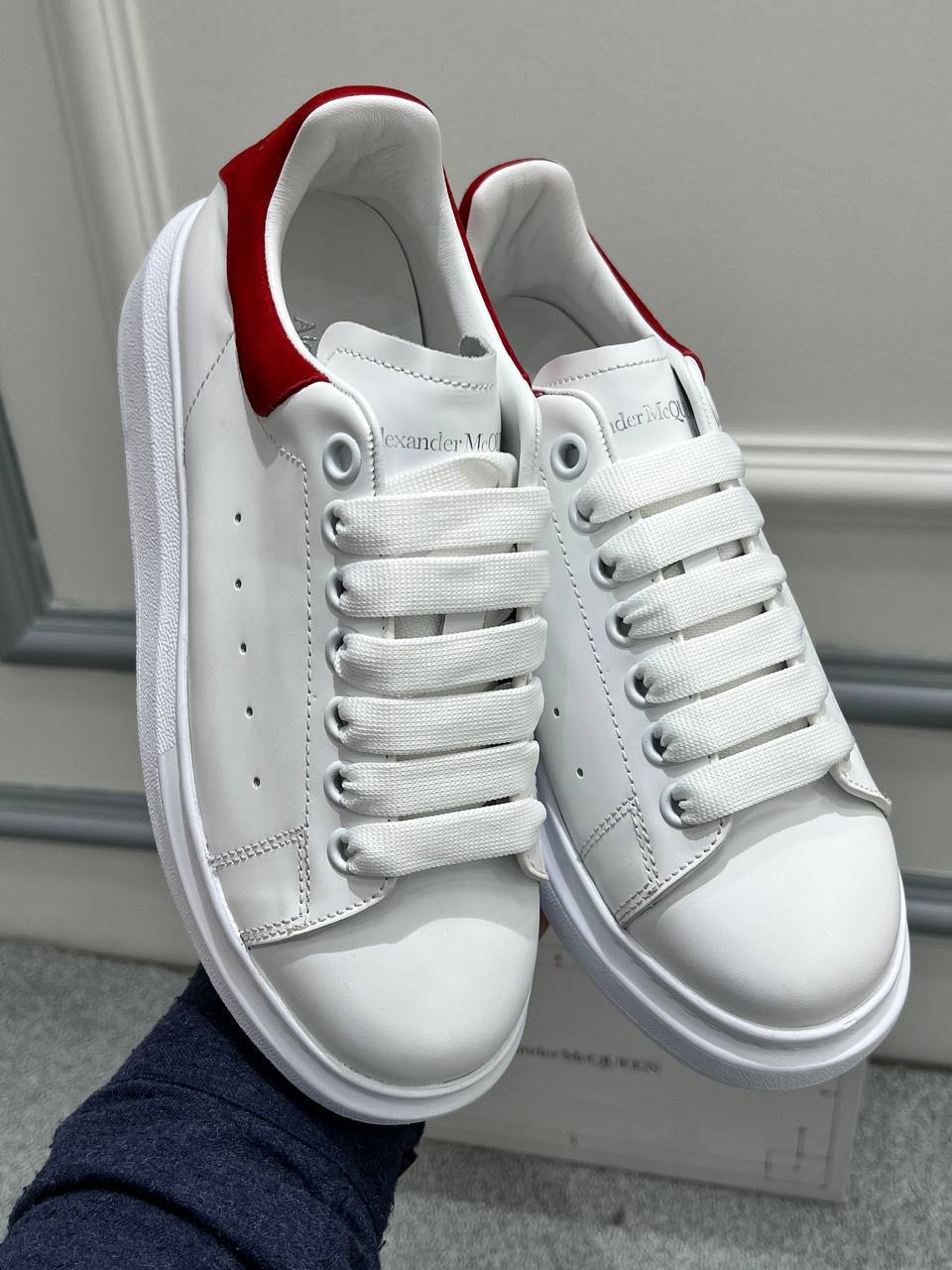 Alexander McQueen Sneakers Beyaz Kırmızı