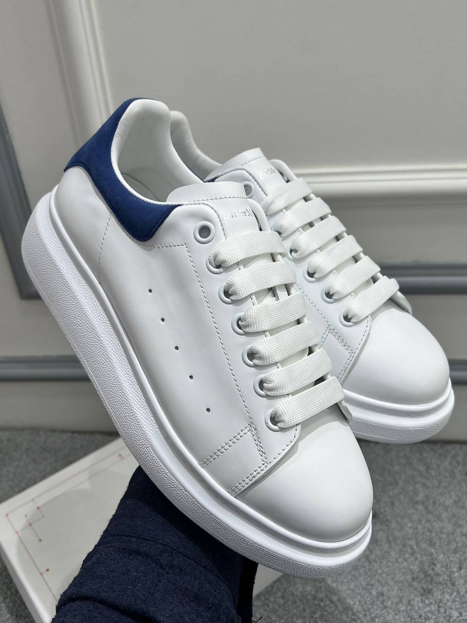 Alexander McQueen Sneakers Mavi Beyaz