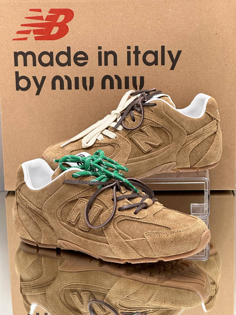 Miu Miu x New Balance 530  Kahve Yeşil