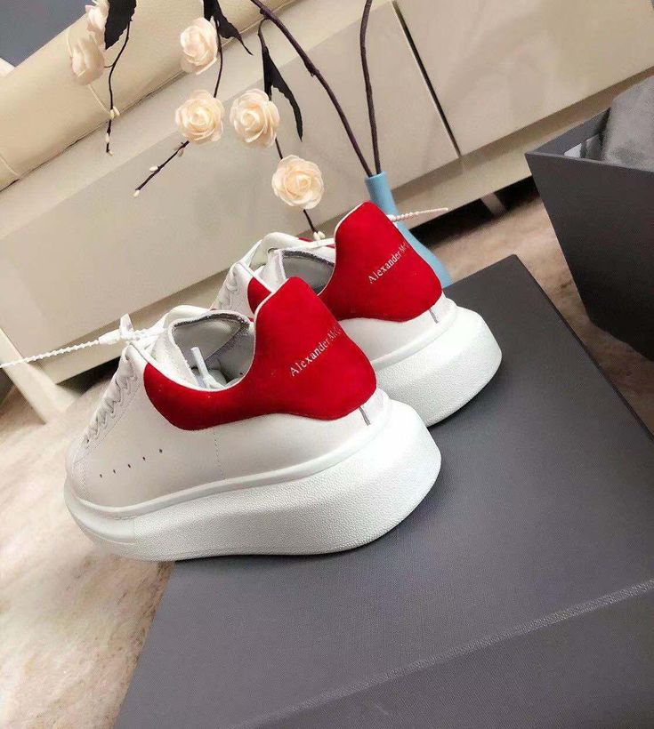 Alexander McQueen Sneakers Beyaz Kırmızı