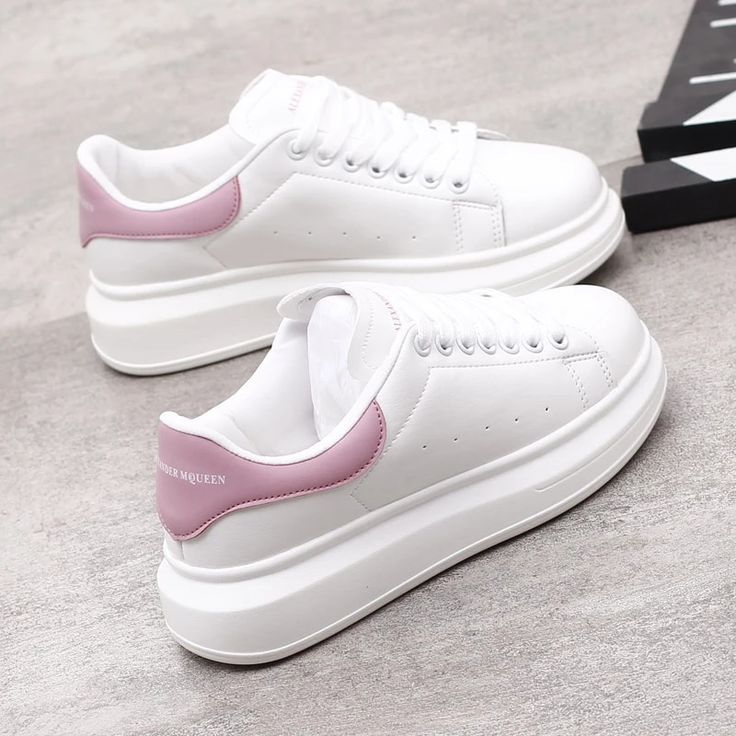 Alexander McQueen Sneakers Beyaz Pembe