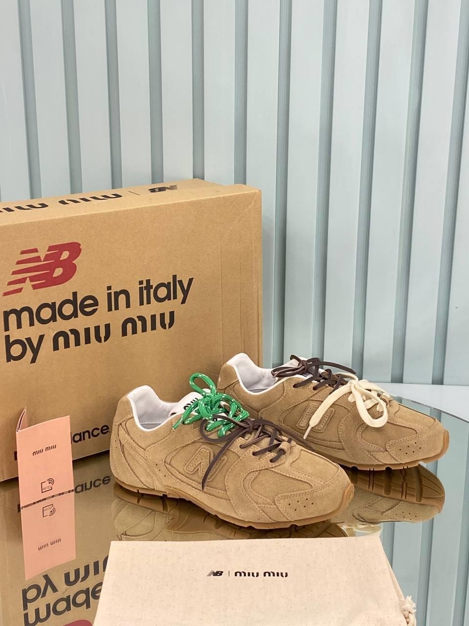 Miu Miu x New Balance 530  Kahve Yeşil