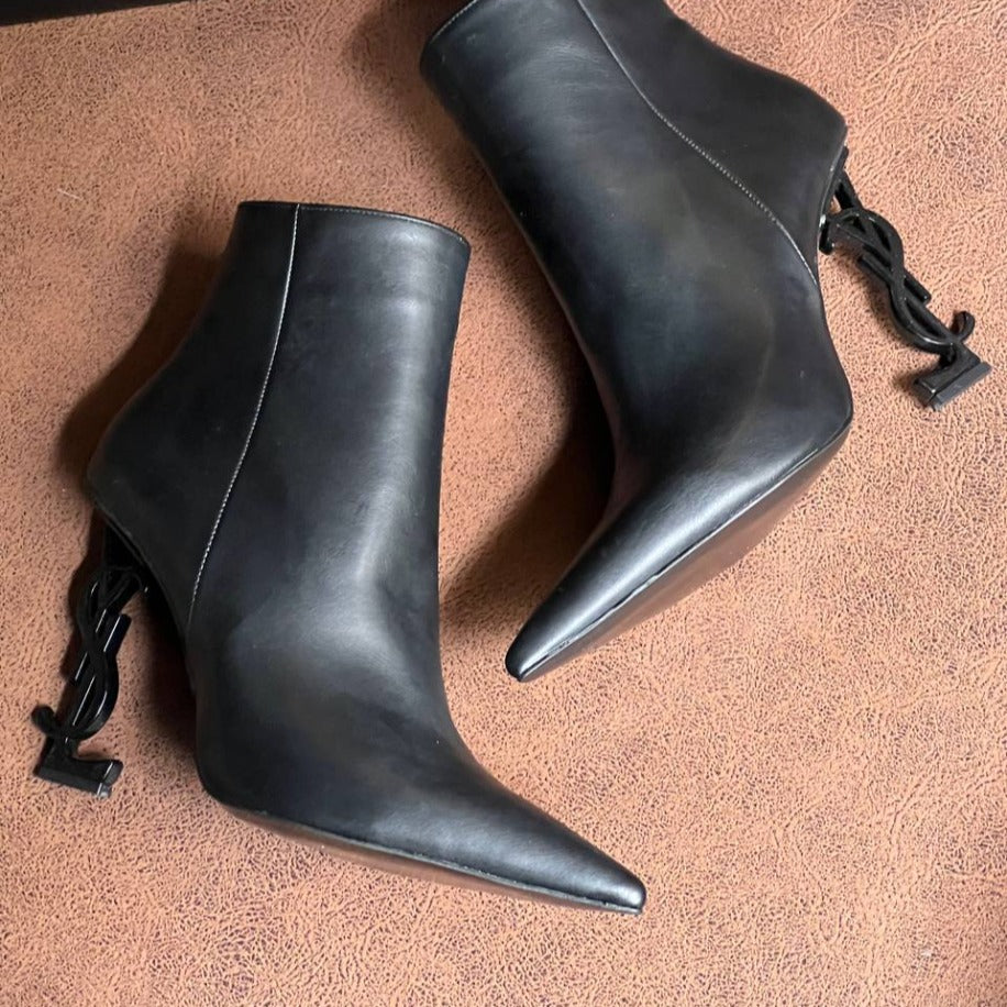 Saint Lauren ‘Opyum’ Heeled Ankle Siyah Boots