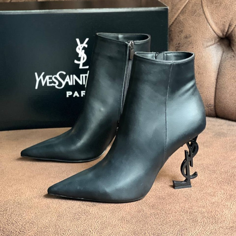 Saint Lauren ‘Opyum’ Heeled Ankle Siyah Boots