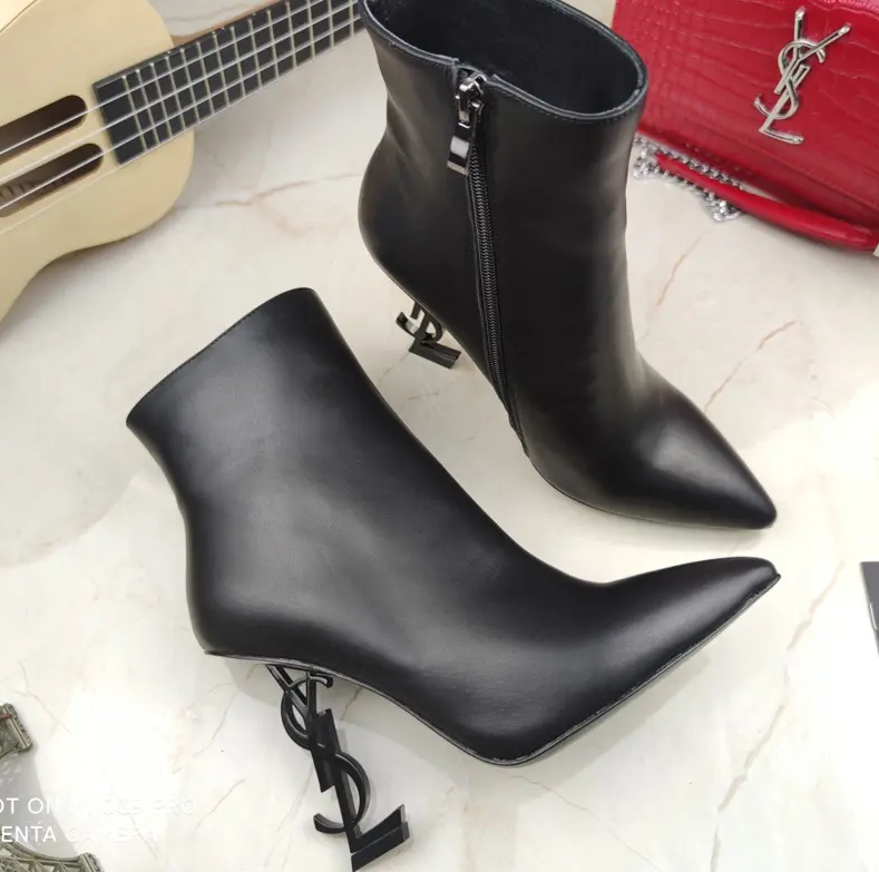 Saint Lauren ‘Opyum’ Heeled Ankle Siyah Boots